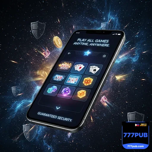 User enjoying mobile gaming at 777pub's app